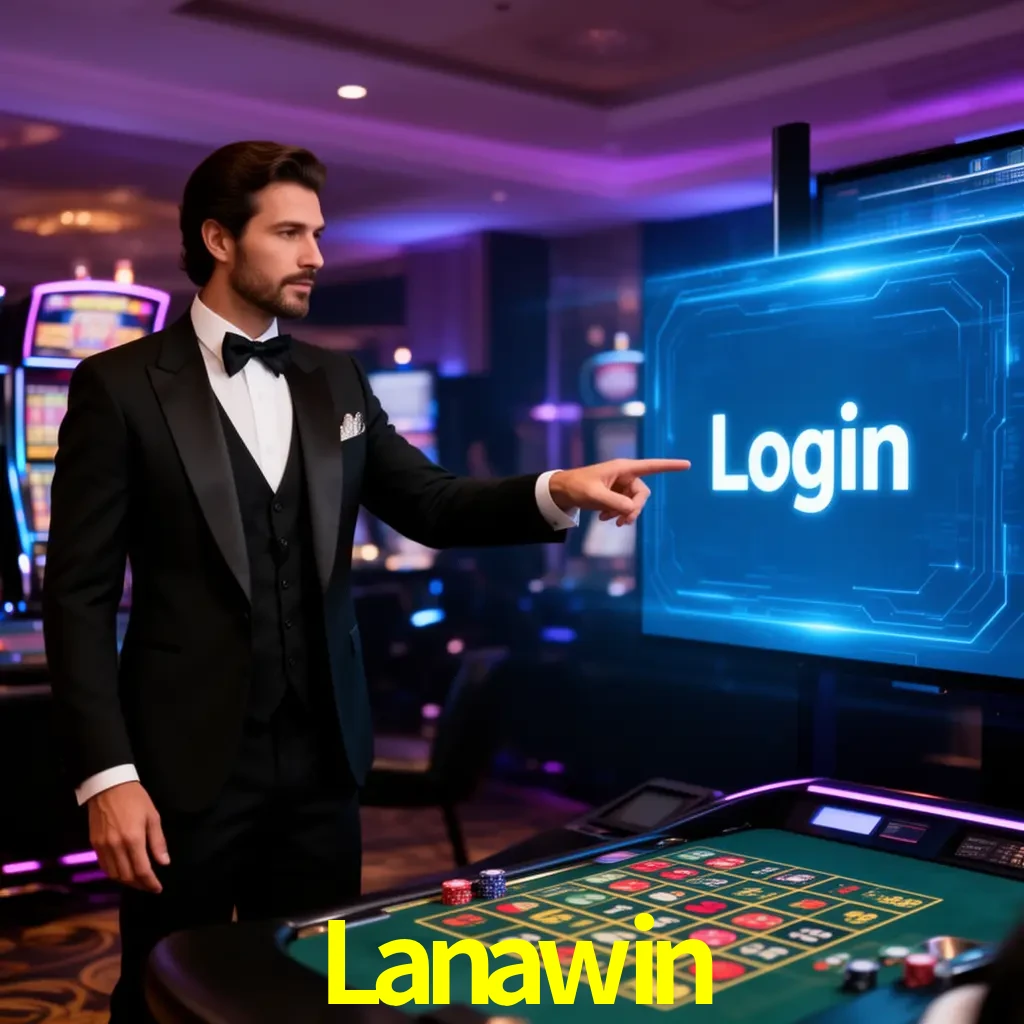 Lanawin Login - OTP, cuenta y soporte Pantalla Lanawin Login con OTP, contraseña, cuenta segura y soporte móvil